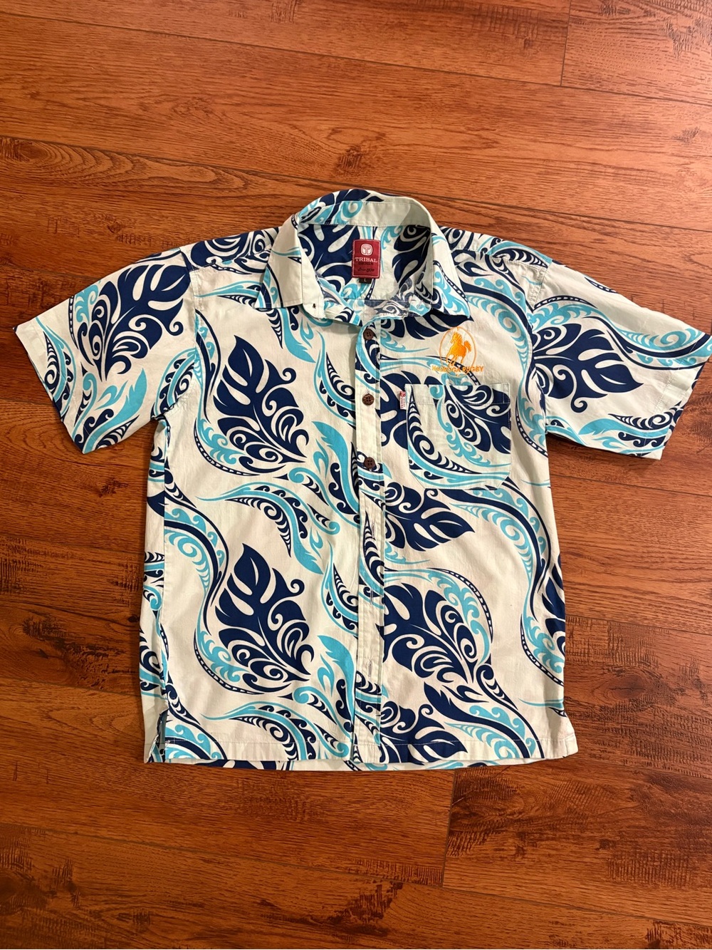 Tribal Origin Nadroga Rugby Stallions Fiji Aloha Camp Shirt Large